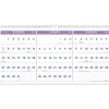 2025 Calendars|AT-A-GLANCE 2024 -2026 27" x 12" Three-Month Wall Calendar, White/Purple (PM14-28-25)