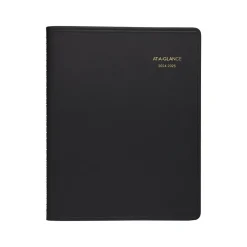 Academic Planners|AT-A-GLANCE 2024-2025 7" x 8.75" Academic Weekly Appointment Book, Faux Leather Cover, Black (70-958-05-25)