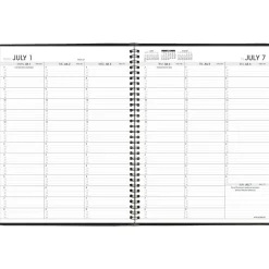 Academic Planners|AT-A-GLANCE 2024-2025 8.25" x 11" Academic Weekly Appointment Book, Faux Leather Cover, Black (70-957-05-25)