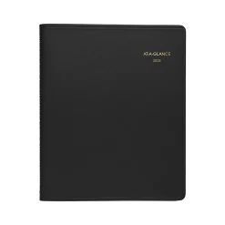 2025 Planners|AT-A-GLANCE 2025 8.5" x 11" Daily Appointment Book, Faux Leather Cover, Black (70-214-05-25)