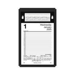 Calendars & Planners Refills|AT-A-GLANCE 2025 8" x 5" Daily Desk Pad Calendar Refill, White/Black (E458-50-25)