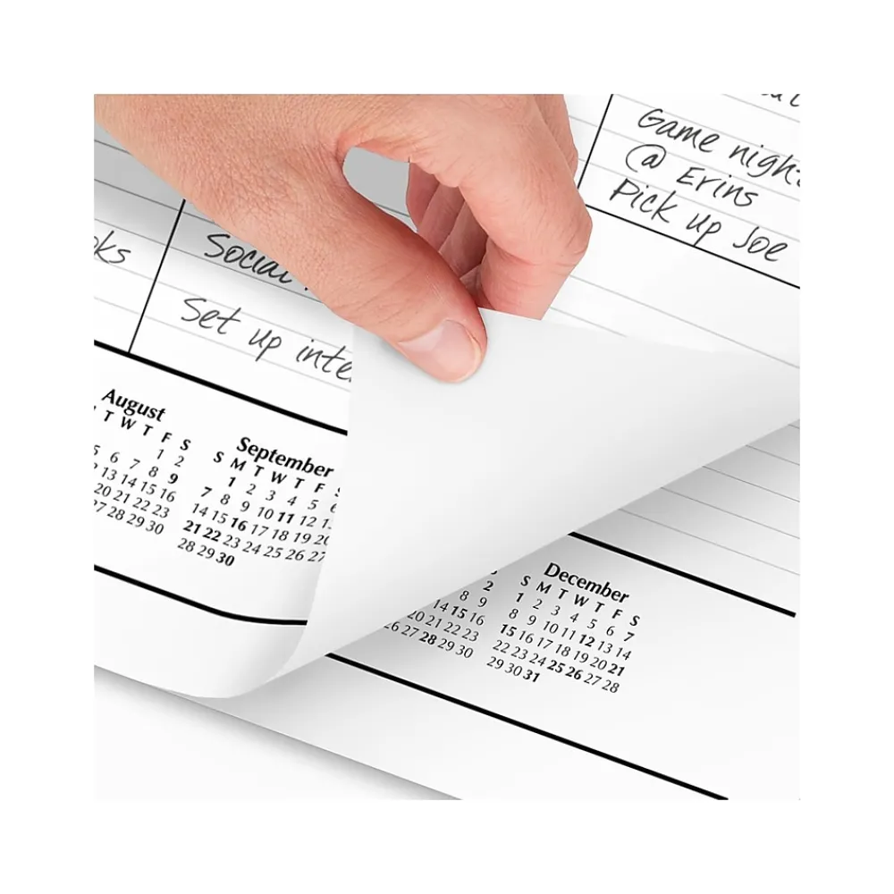 2025 Calendars|AT-A-GLANCE 2025 24" x 19" Monthly Desk Pad Calendar, White/Black (SK30-00-25)