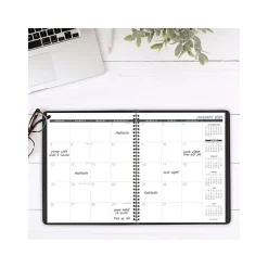 2025 Planners|AT-A-GLANCE 2025 9" x 11" Monthly Planner, Faux Leather Cover, Black (70-260-05-25)