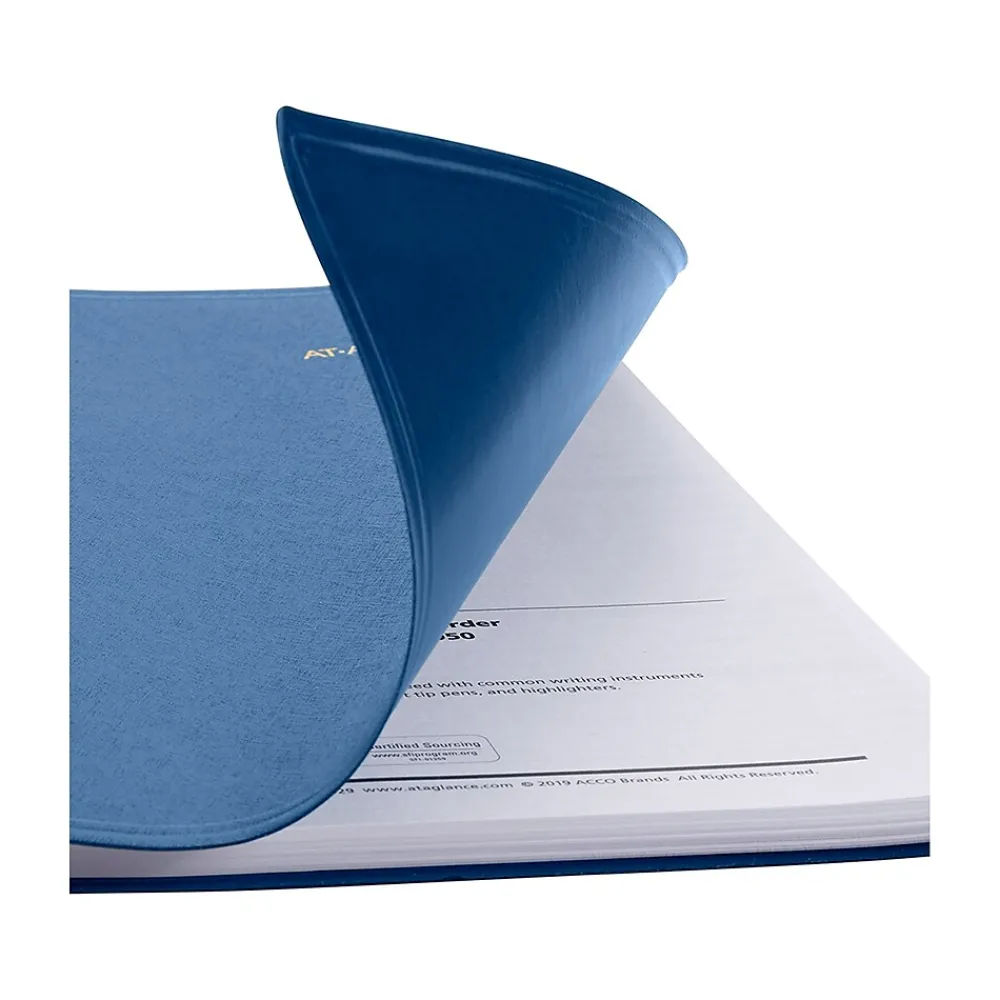 2025 Planners|AT-A-GLANCE 2025 7" x 8.75" Monthly Planner, Faux Leather Cover, Blue (70-124-20-25)