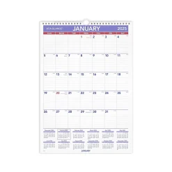 2025 Calendars|AT-A-GLANCE 2025 12" x 17" Monthly Wall Calendar, (PM2-28-25)
