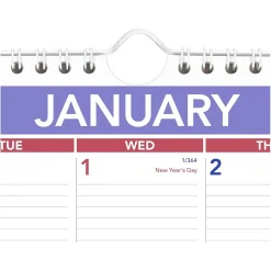 2025 Calendars|AT-A-GLANCE 2025 15" x 12" Monthly Wall Calendar, White/Purple (PM8-28-25)