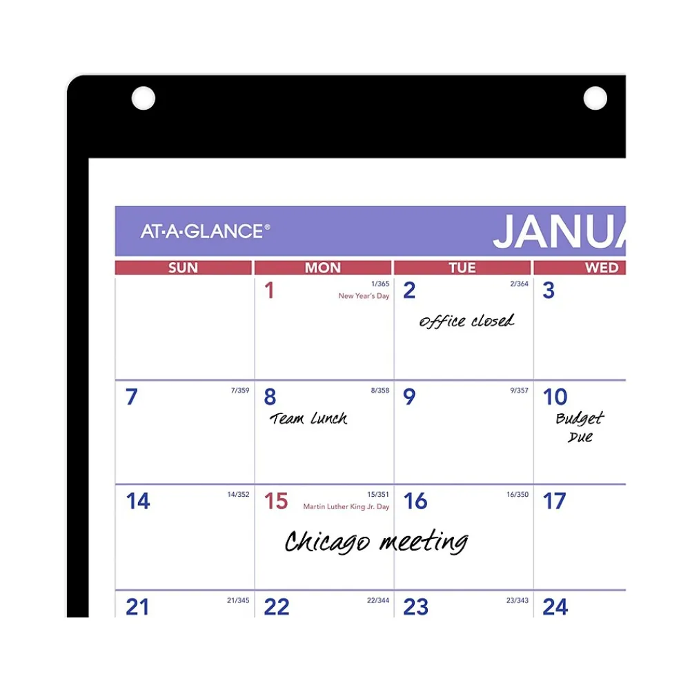 2025 Calendars|AT-A-GLANCE 2025 11" x 8" Monthly Wet-Erase Desk or Wall Calendar with Jacket, Multicolor (SK8-00-25)