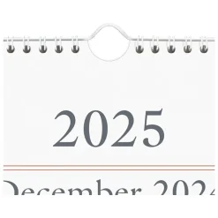 2025 Calendars|AT-A-GLANCE 2025 12" x 27" Three-Month Wall Calendar, White/Black (SW115-28-25)