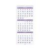 2025 Calendars|AT-A-GLANCE 2025 12" x 27" Three-Month Wall Calendar, White/Purple (PM11-28-25)
