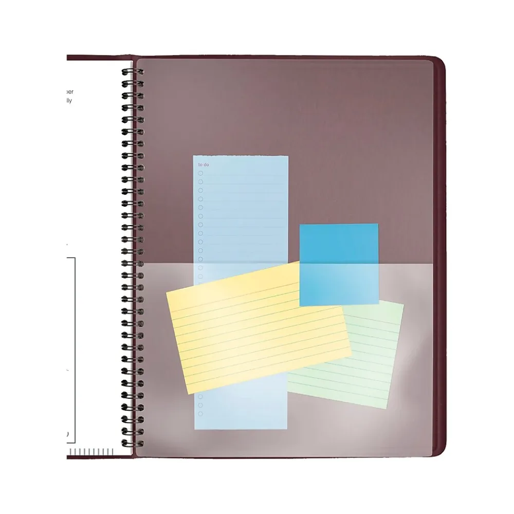 2025 Planners|AT-A-GLANCE 2025 8.25" x 11" Weekly Appointment Book Planner, Faux Leather Cover, Wine Stone (70-950-50-25)