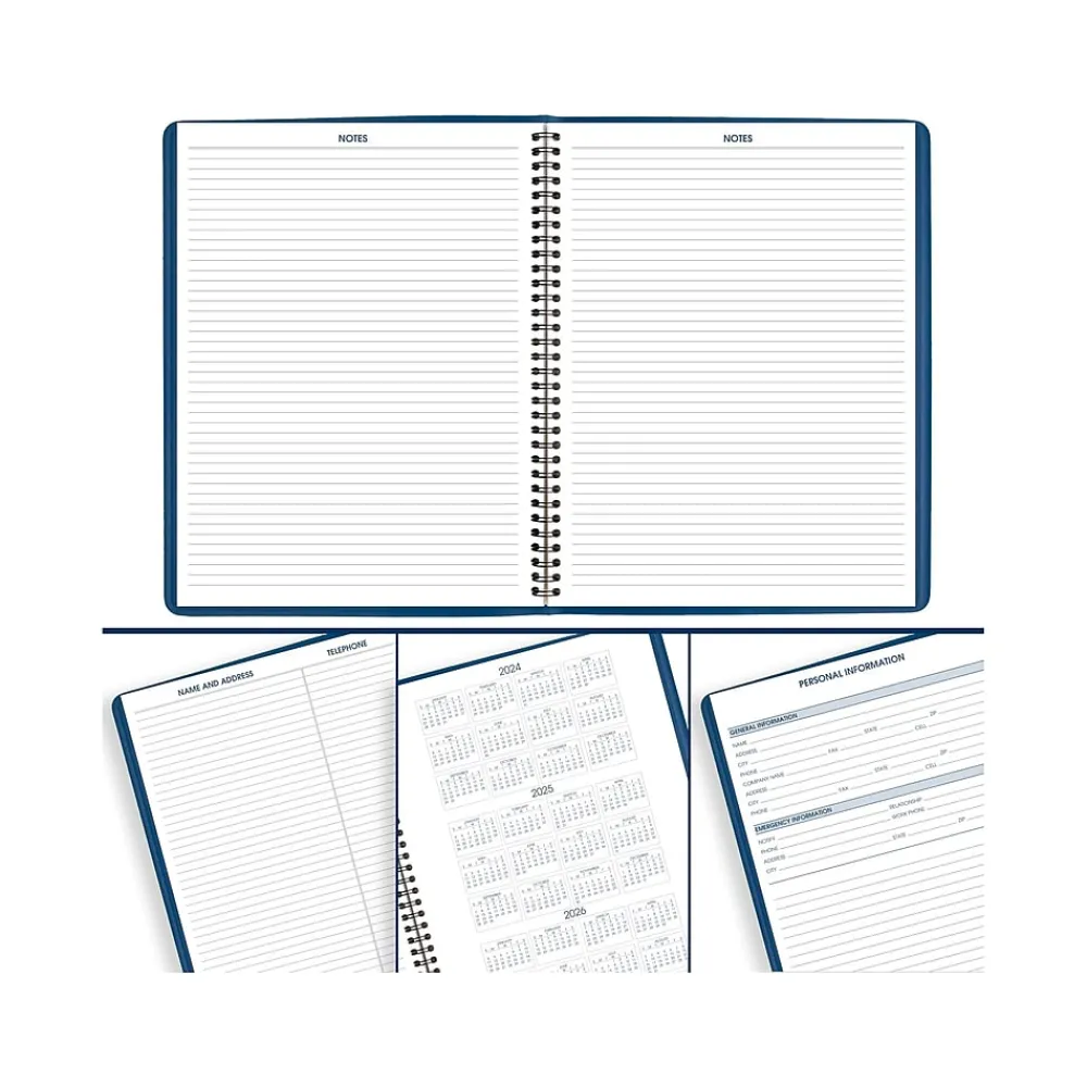 2025 Planners|AT-A-GLANCE 2025 8.25" x 11" Weekly Appointment Book, Faux Leather Cover, Blue (70-940-20-25)