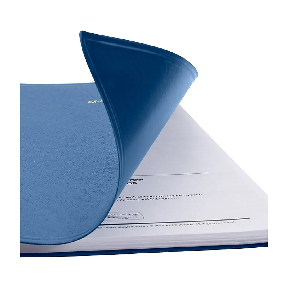2025 Planners|AT-A-GLANCE 2025 5" x 8" Weekly Appointment Book, Faux Leather Cover, Blue (70-108-20-25)