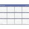 2025 Calendars|AT-A-GLANCE 2025 48" x 32" Yearly Dry Erase Wall Calendar, Reversible, White/Blue (A1152-25)
