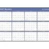2025 Calendars|AT-A-GLANCE 2025 36" x 24" Yearly Wet-Erase Wall Calendar, Reversible, White/Blue (A1102-25)