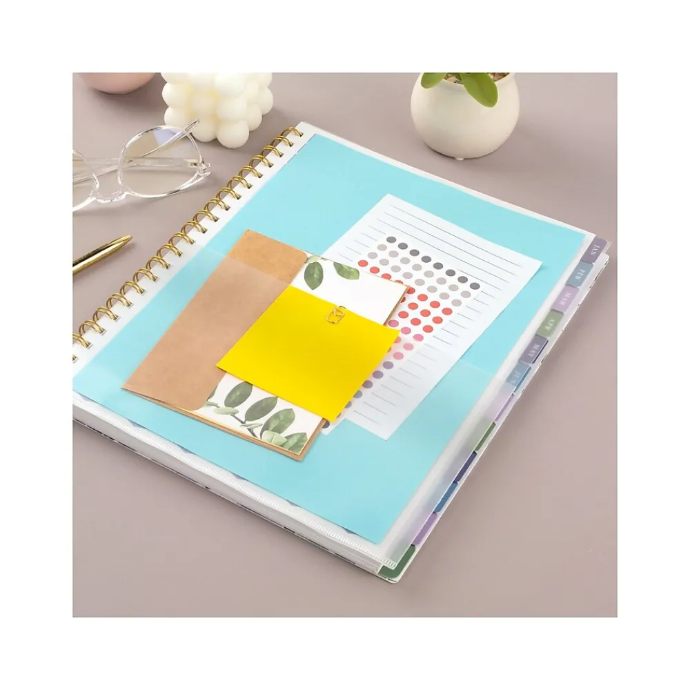 2025 Planners|AT-A-GLANCE 2025 Badge Floral 8.5" x 11" Weekly & Monthly Planner, Poly Cover, Multicolor (1722F-905-25)