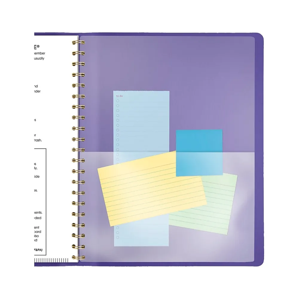 2025 Planners|AT-A-GLANCE 2025 Contemporary 8.25" x 11" Weekly & Monthly Planner, Faux Leather Cover, Purple (70-940X-14-25)