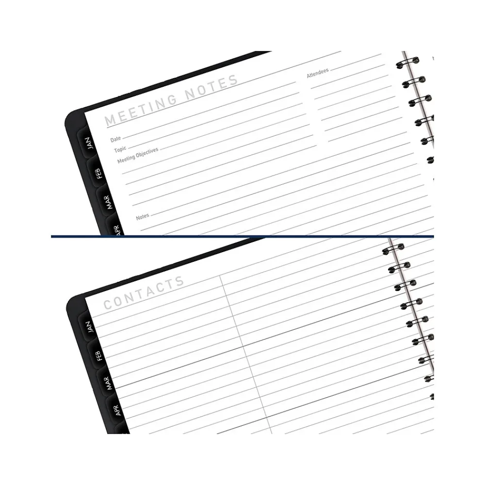 2025 Planners|AT-A-GLANCE 2025 Contemporary 8.25" x 11" Weekly & Monthly Planner, Faux Leather Cover, Black (70-950X-05-25)