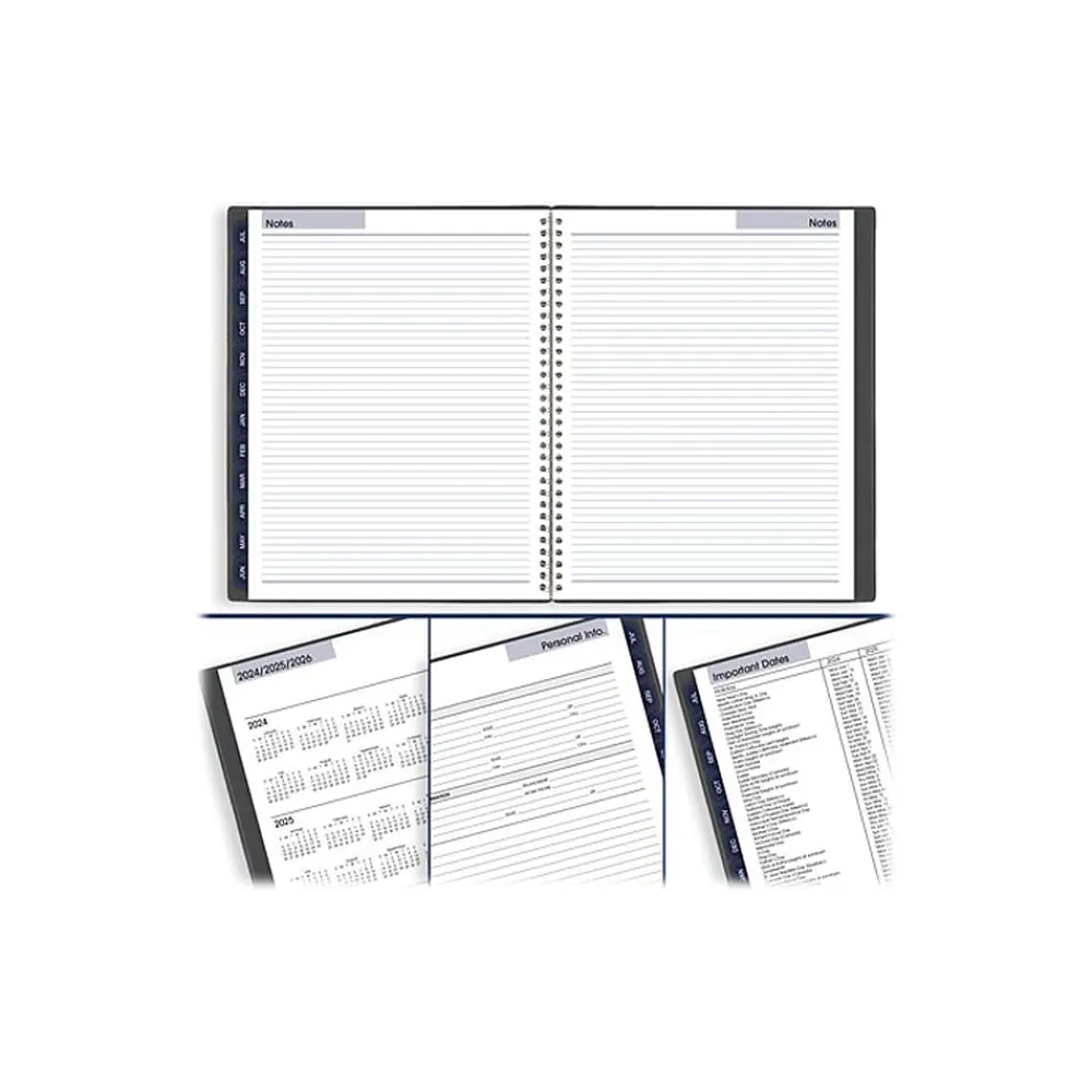 Academic Planners|AT-A-GLANCE 2024-2025 DayMinder 8.5" x 11" Academic Weekly & Monthly Planner, Poly, Charcoal (AYC520-45-25)
