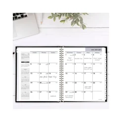 2025 Planners|AT-A-GLANCE 2025 DayMinder 7" x 8.5" Monthly Planner, Faux Leather Cover, Black (G400H-00-25)