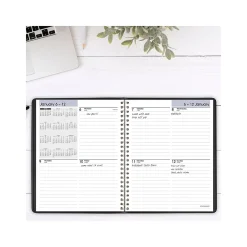2025 Planners|AT-A-GLANCE 2025 DayMinder 7" x 8.75" Weekly Planner, Faux Leather Cover, Black (G535-00-25)