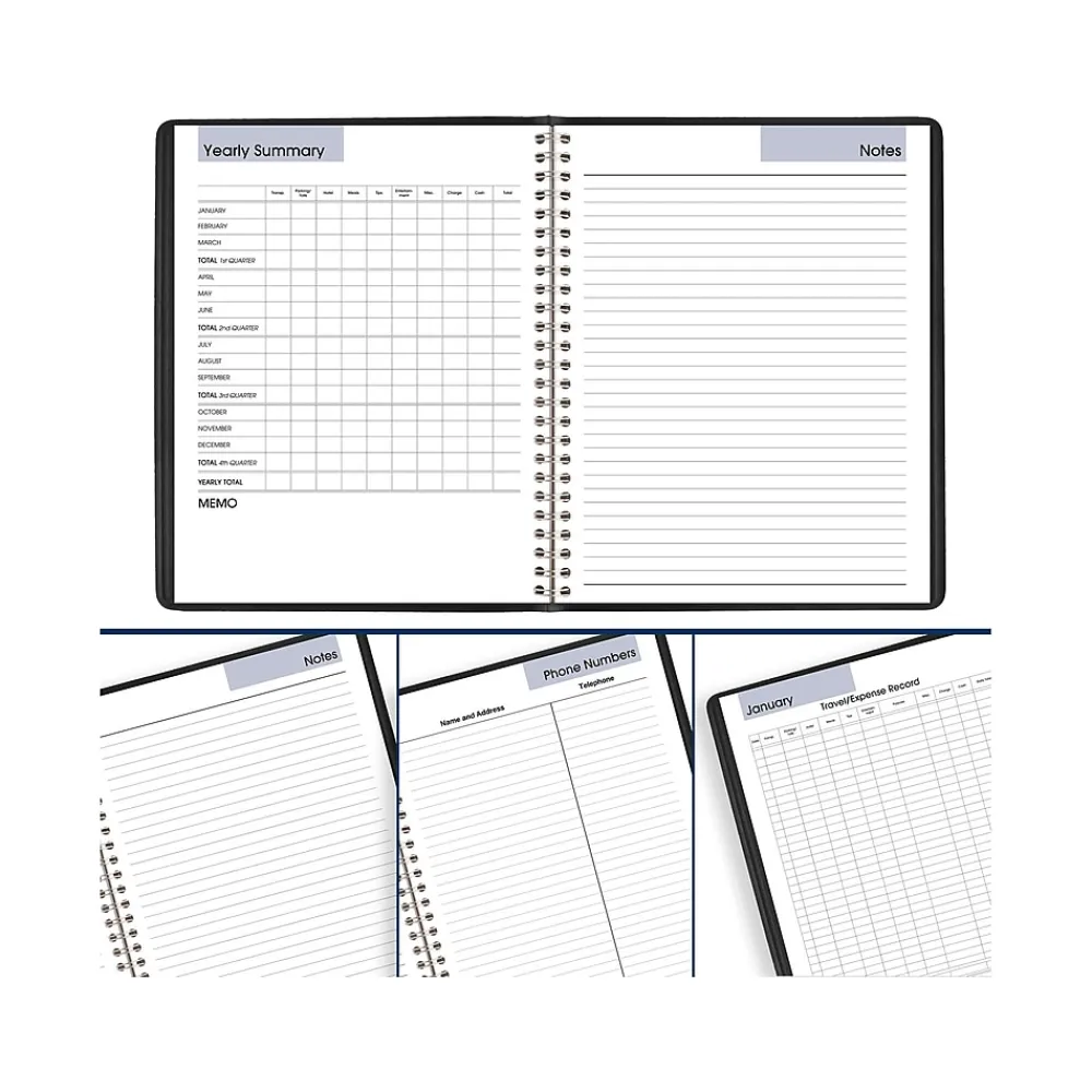 2025 Planners|AT-A-GLANCE 2025 DayMinder 7" x 8.75" Monthly Planner, Faux Leather Cover, Black (G400-00-25)
