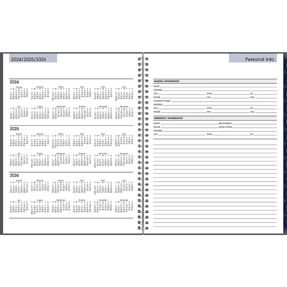 2025 Planners|AT-A-GLANCE 2025 DayMinder 8.5" x 11" Weekly & Monthly Appointment Book, Plastic Cover, Gray (GC520-07-25)