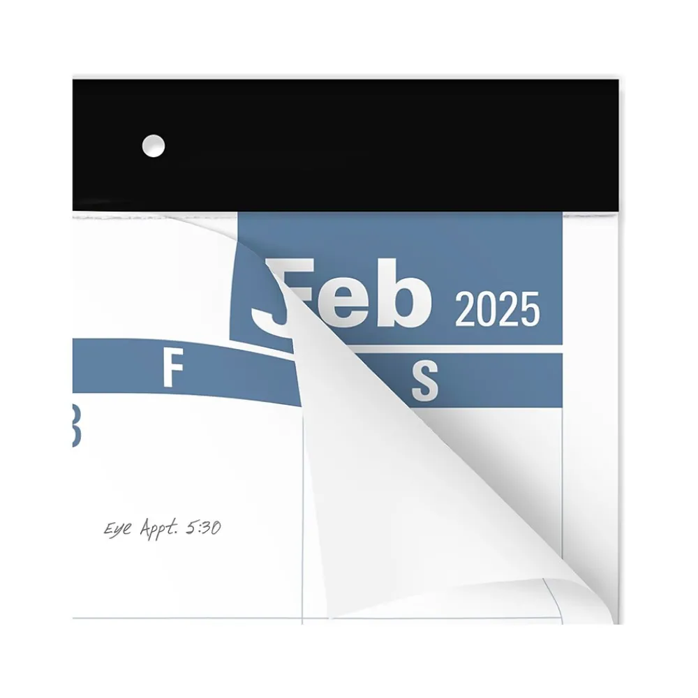 2025 Calendars|AT-A-GLANCE 2025 Easy-to-Read 21.75" x 17" Monthly Desk Pad Calendar, White/Blue (SKLP24-32-25)