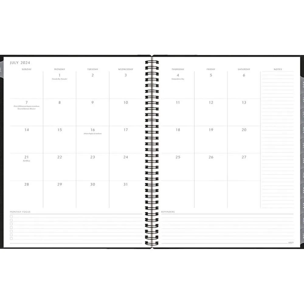 2025 Planners|AT-A-GLANCE 2024-2025 Elevation 8.5" x 11" Academic Weekly & Monthly Planner, Poly Cover, Black (75-959P-05-25)