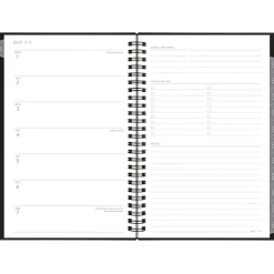 Academic Planners|AT-A-GLANCE 2024-2025 Elevation 5.5" x 8.5" Academic Weekly & Monthly Planner, Poly Cover, Black (75-101P-05-25)