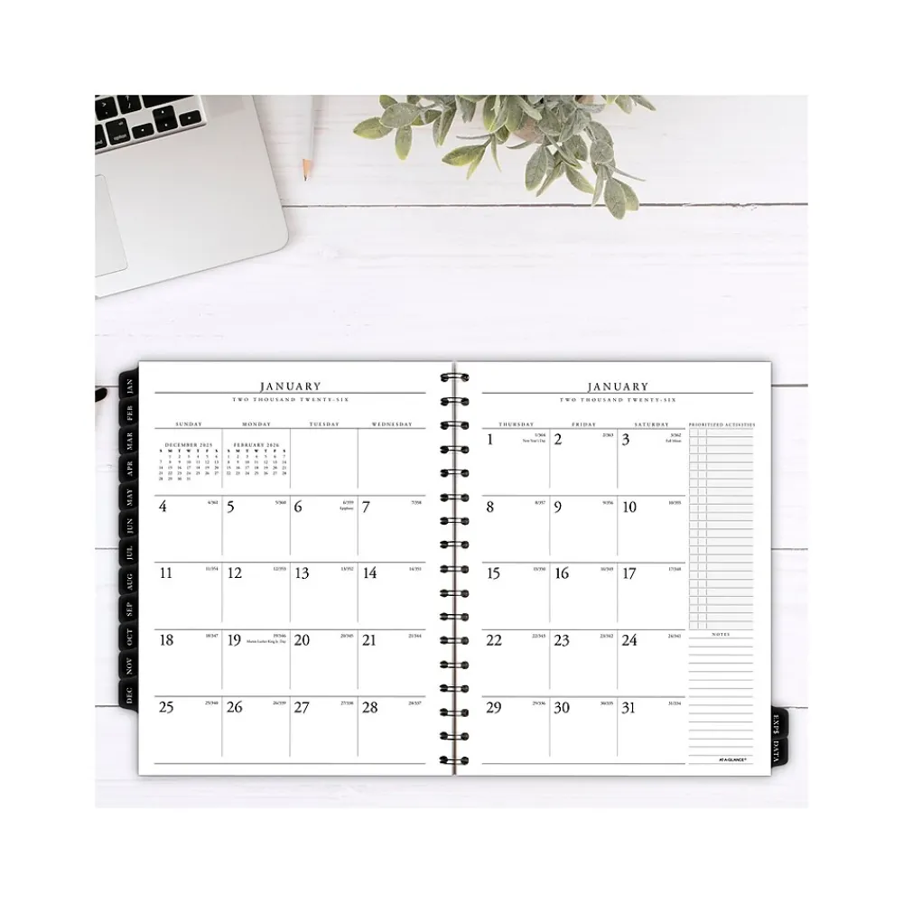 Calendars & Planners Refills|AT-A-GLANCE 2025 Executive 8.75" x 6.5" Weekly & Monthly Appointment Book Refill, White/Black (70-908-10-25)
