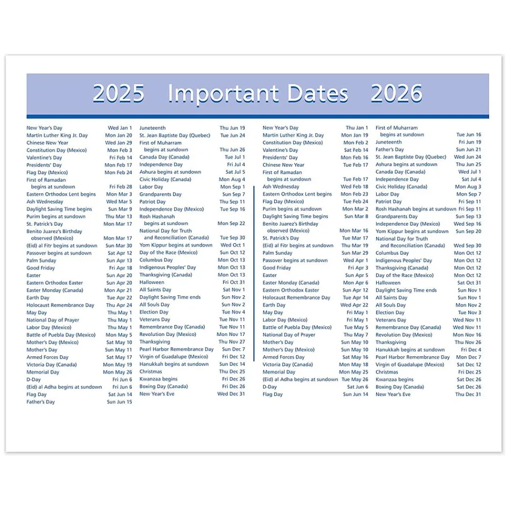 Calendars & Planners Refills|AT-A-GLANCE 2025 QuickNotes Flip-A-Week 7" x 5.5" Weekly Desk Calendar Refill, Multicolor (SW706-50-25)