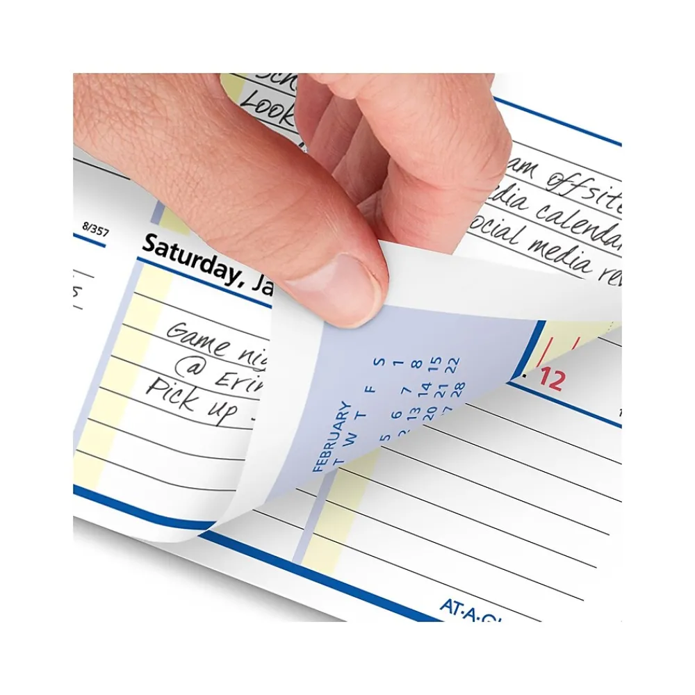 Calendars & Planners Refills|AT-A-GLANCE 2025 QuickNotes Flip-A-Week 7" x 5.5" Weekly Desk Calendar Refill, Multicolor (SW706-50-25)