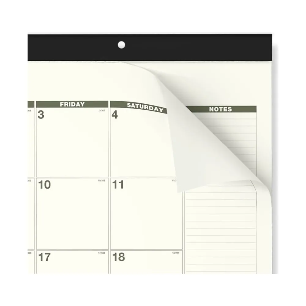 2025 Calendars|AT-A-GLANCE 2025 Recycled 21.75" x 17" Monthly Desk Calendar, Green/Black (SK32G-00-25)