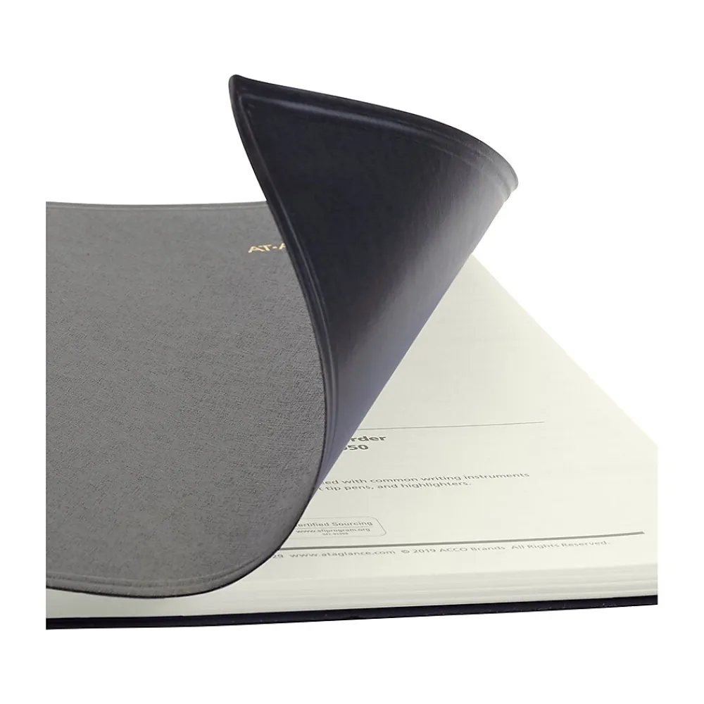 2025 Planners|AT-A-GLANCE 2025 Recycled 7" x 8.75" Monthly Planner, Faux Leather Cover, Black (70-120G-05-25)