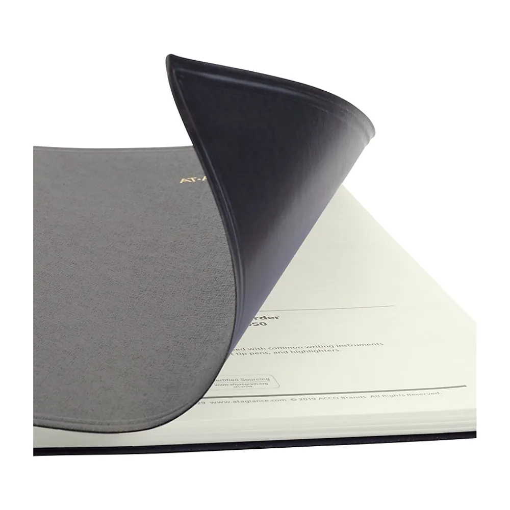 2025 Planners|AT-A-GLANCE 2025 Recycled 9" x 11" Monthly Planner, Faux Leather Cover, Black (70-260G-05-25)