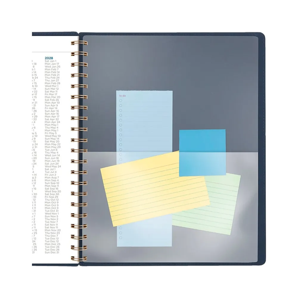 2025 Planners|AT-A-GLANCE 2025 Signature 8.5" x 11" Weekly & Monthly Planner, Paperboard Cover, Navy (YP905-20-25)