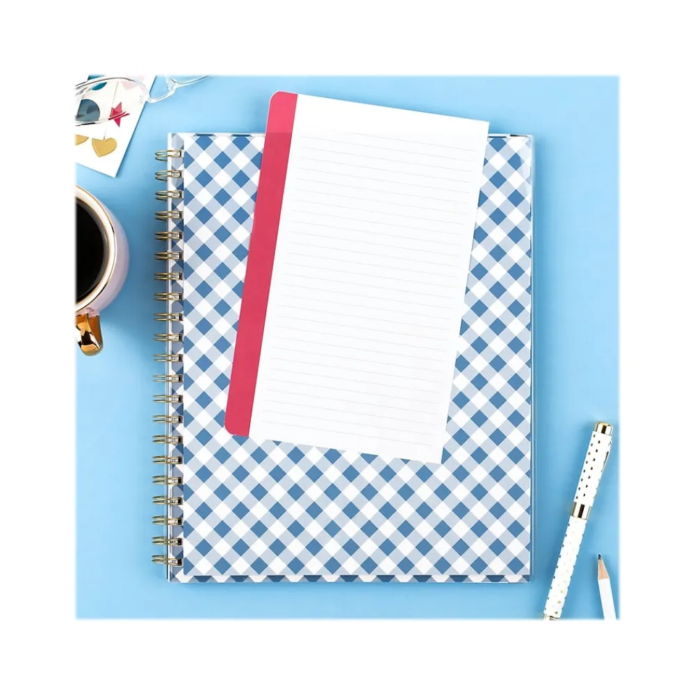 Academic Planners|AT-A-GLANCE 2024-2025 Simplified by Emily Ley Gingham 8.5" x 11" Academic Weekly & Monthly Planner, Blue/White (EL26-901A-25)