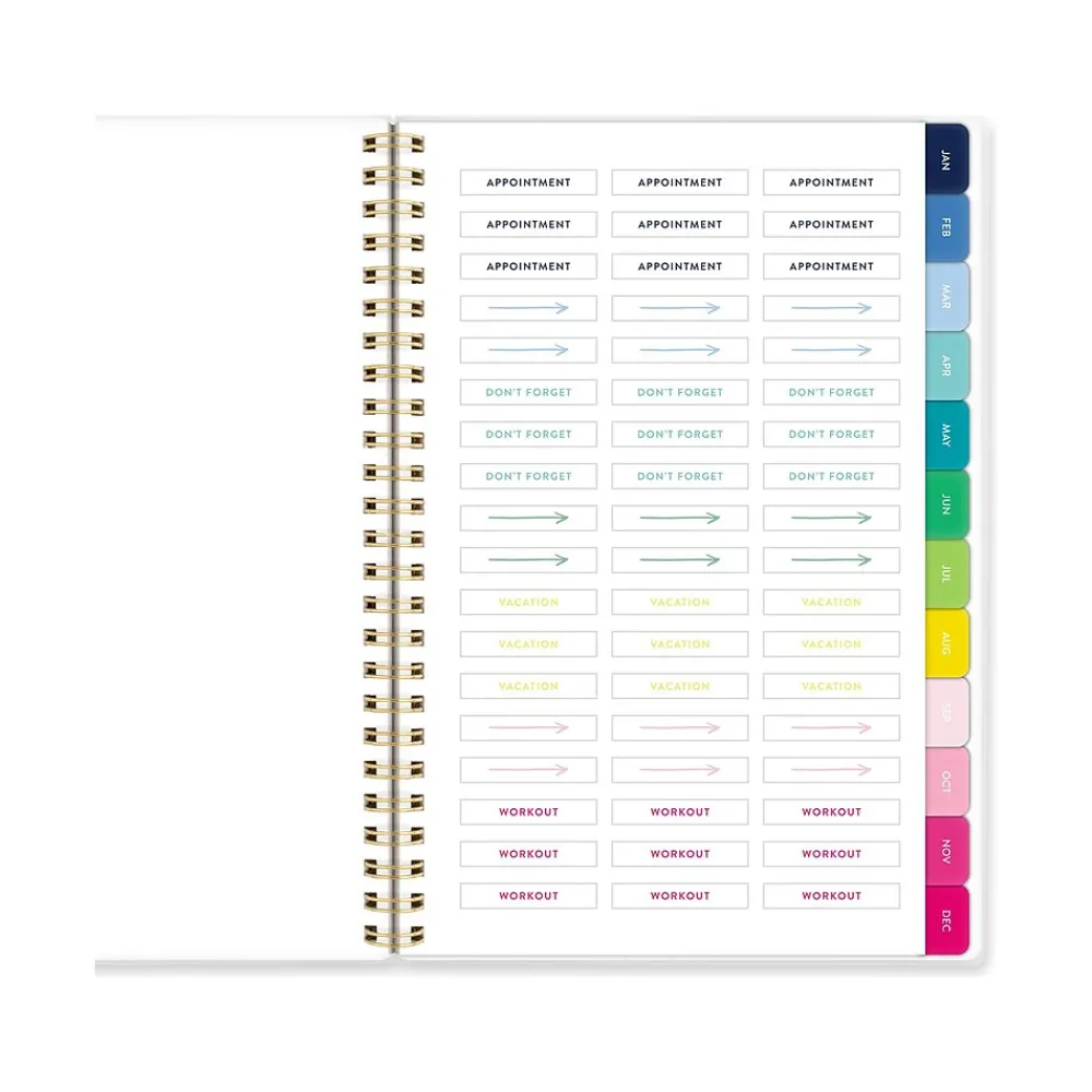2025 Planners|AT-A-GLANCE 2025 Simplified by Emily Ley Tile 5.5" x 8.5" Weekly & Monthly Planner, Poly Cover, Multicolor (EL35-200-25)