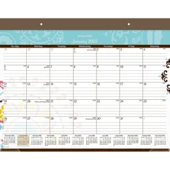 2025 Calendars|AT-A-GLANCE 2025 Suzani 21.75" x 17" Monthly Desk Pad Calendar (SK17-704-25)