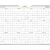 2025 Calendars|AT-A-GLANCE 2025 WallMates 24" x 18" Yearly Dry-Erase Wall Calendar, White/Gray (AW5060-28-25)