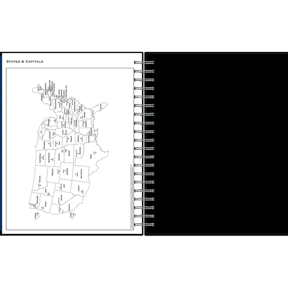 2025 Planners|Blue Sky 2025 8.5" x 11" Daily & Monthly Planner, Plastic Cover, Black (150852)
