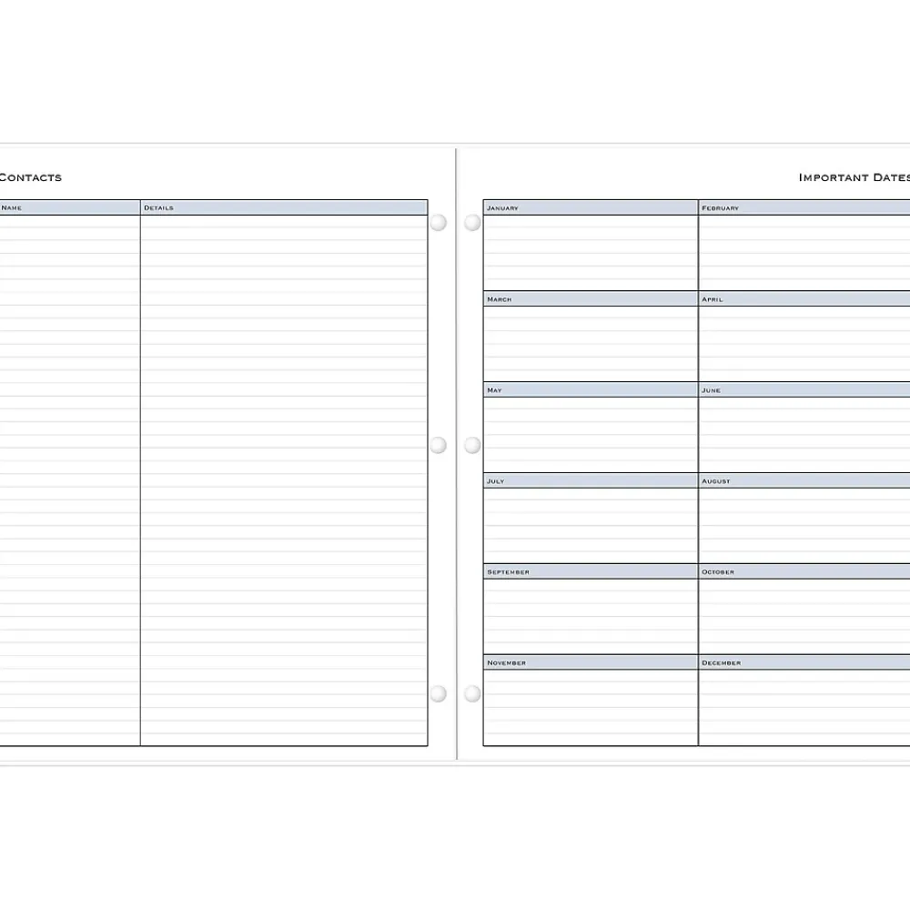2025 Planners|Blue Sky 2025 8.5" x 11" Monthly Planner, Plastic Cover, Black (148360)