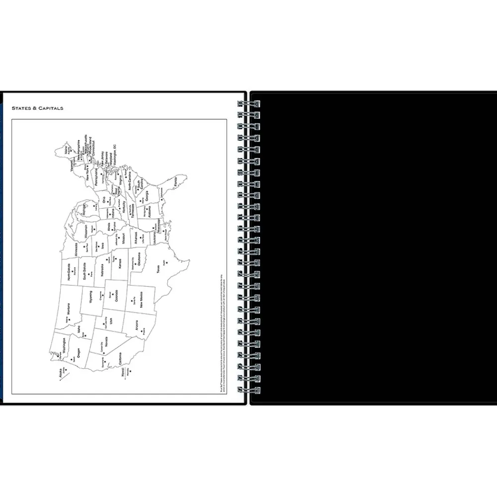 2025 Planners|Blue Sky 2025 7" x 9" Monthly Planner, Plastic Cover, Black (150855)