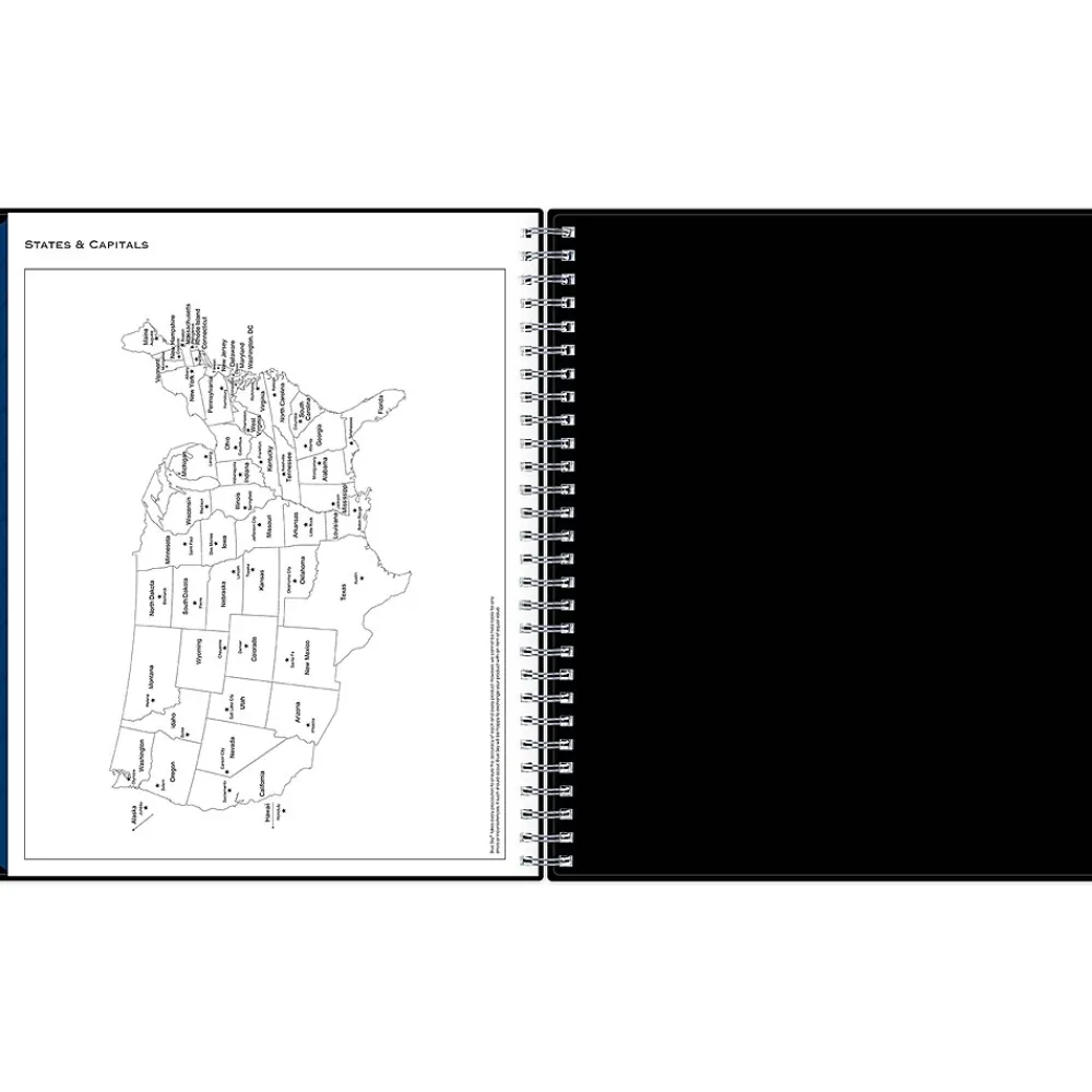 2025 Planners|Blue Sky 2025 8" x 10" Monthly Planner, Plastic Cover, Black (150844)