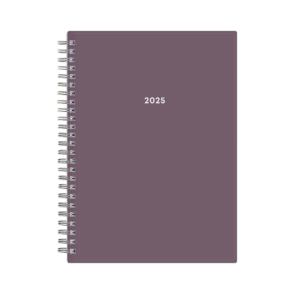 2025 Planners|Blue Sky 2025 5.88" x 8.63" Weekly & Monthly Planner, Plastic Cover, Purple (150540)