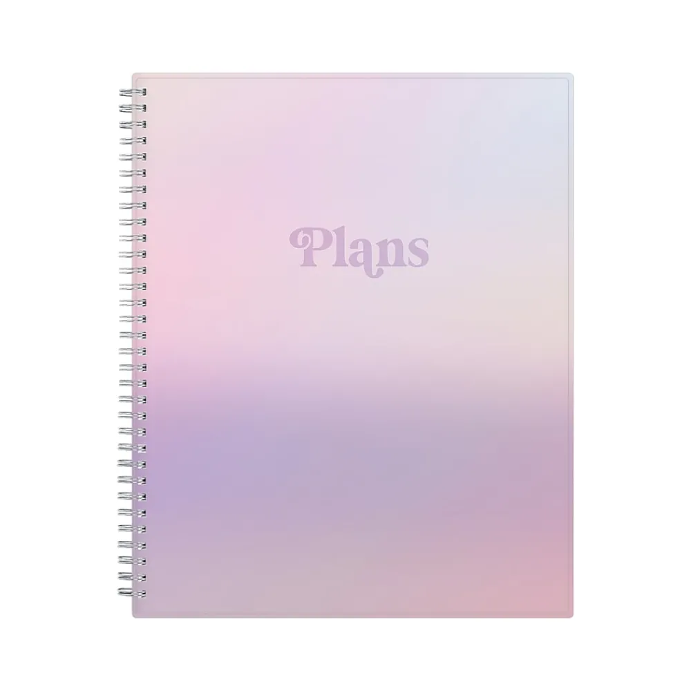 Academic Planners|Blue Sky 2024-2025 Amethyst 8.5" x 11" Academic Weekly & Monthly Student Planner, Plastic Cover, Ombre Purple (145014)