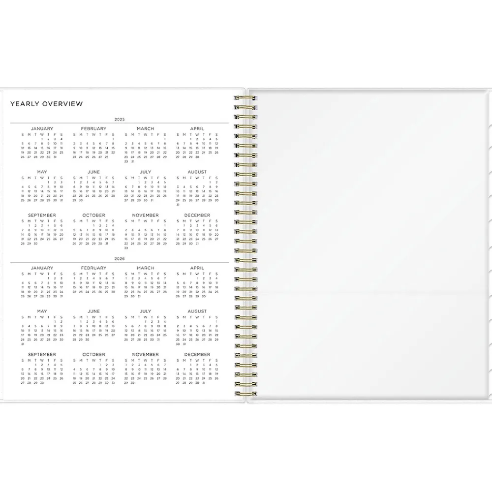 2025 Planners|Blue Sky 2025 Ashley G Marble Purple 8.5" x 11" Weekly & Monthly Planner, Plastic Cover, Multicolor (148249)