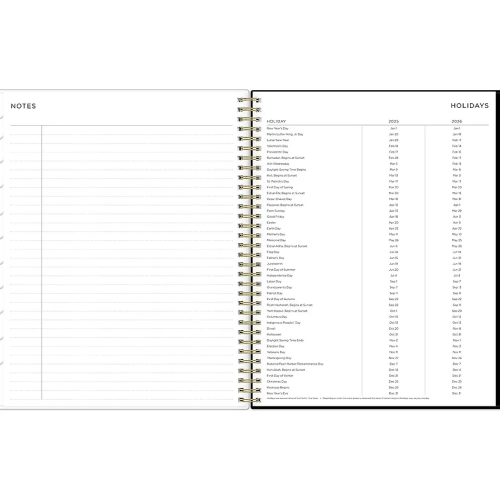 2025 Planners|Blue Sky 2025 Ashley G Small Dots 8.5" x 11" Weekly & Monthly Planner, Plastic Cover, Multicolor (148247)