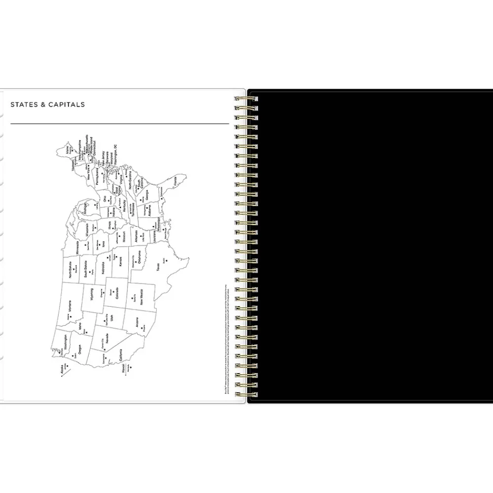 2025 Planners|Blue Sky 2025 Ashley G Small Dots 8.5" x 11" Weekly & Monthly Planner, Plastic Cover, Multicolor (148247)