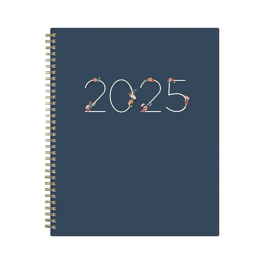 2025 Planners|Blue Sky 2025 Ashlyn Navy 8.5" x 11" Weekly & Monthly Planner, Plastic Cover, Multicolor (143957-25)
